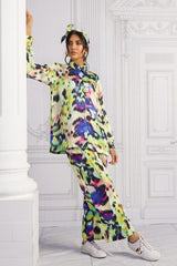 Charmeuse Silk Digital Printed Shirt and Charmeuse Silk Digital Printed Trouser