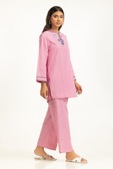 Yarn-dyed Embroidered Co-Ord Set
