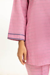 Yarn-dyed Embroidered Co-Ord Set