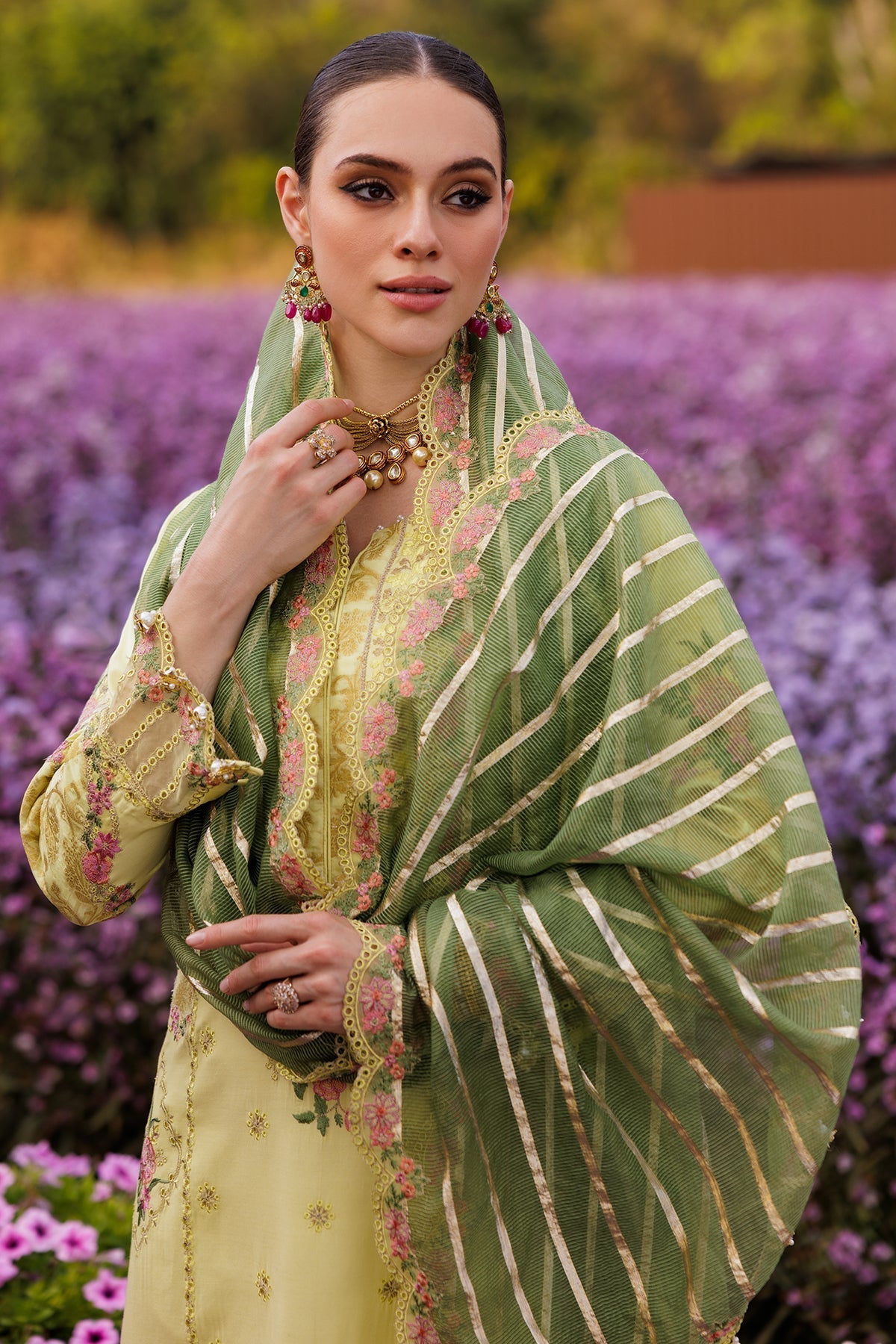 3-PC  Embroidered Lawn Collection Suit CZ5-06 P