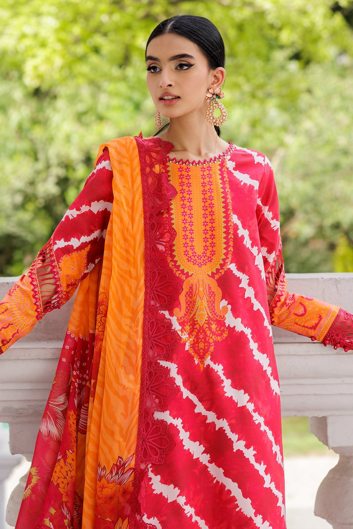 3-PC Stitched Embroidered Lawn Collection  AG6-04 P