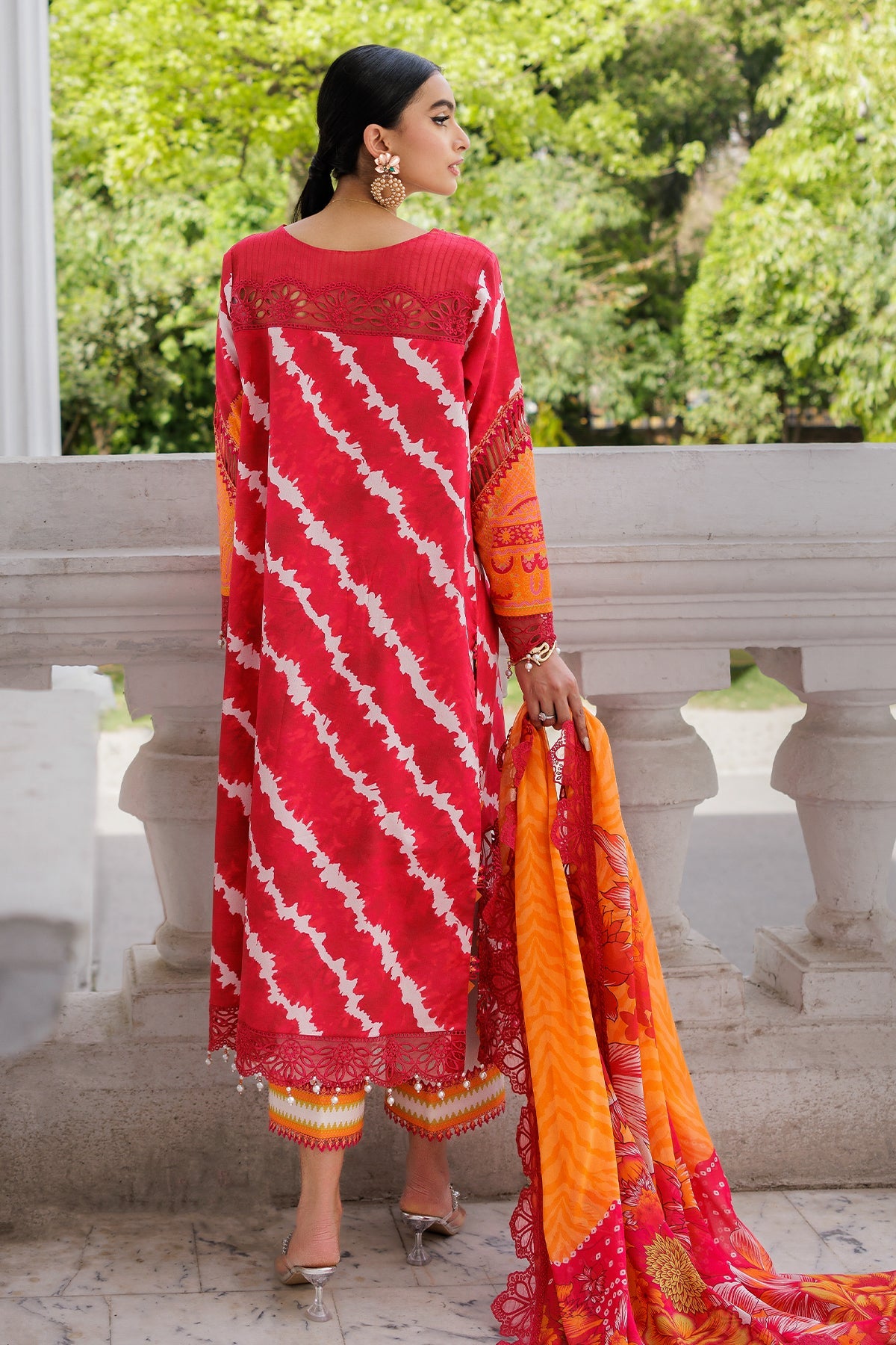 3-PC Stitched Embroidered Lawn Collection  AG6-04 P