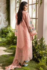 3-PC Stitched Chikankari Lawn Collection CMA-6-123 Peach