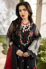 3-PC Embroidered  Cotton Net CMA-5-187