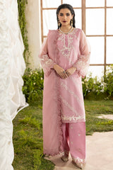 3-PC Embroidered  Cotton Net CMA-5-189