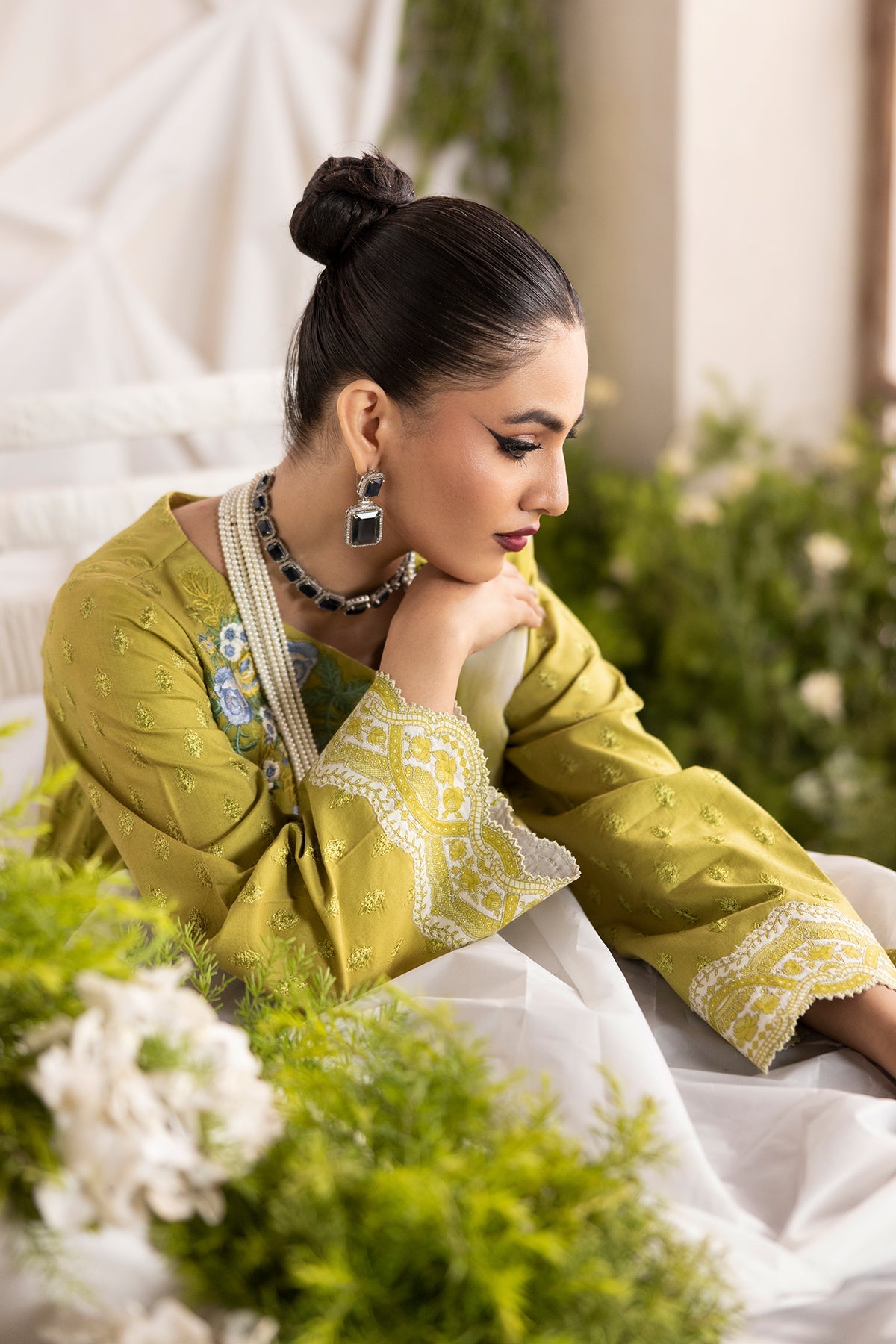 3-PC Stitched Chikankari Lawn Collection CMA-6-125
