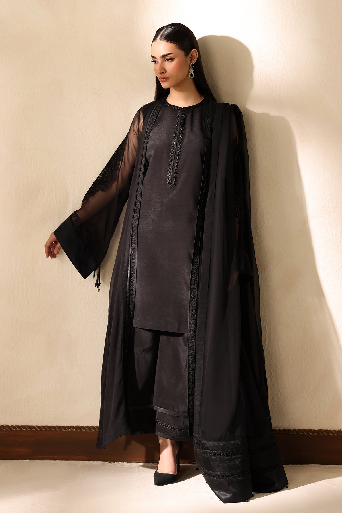 EMBROIDERED CHIFFON PR-1356