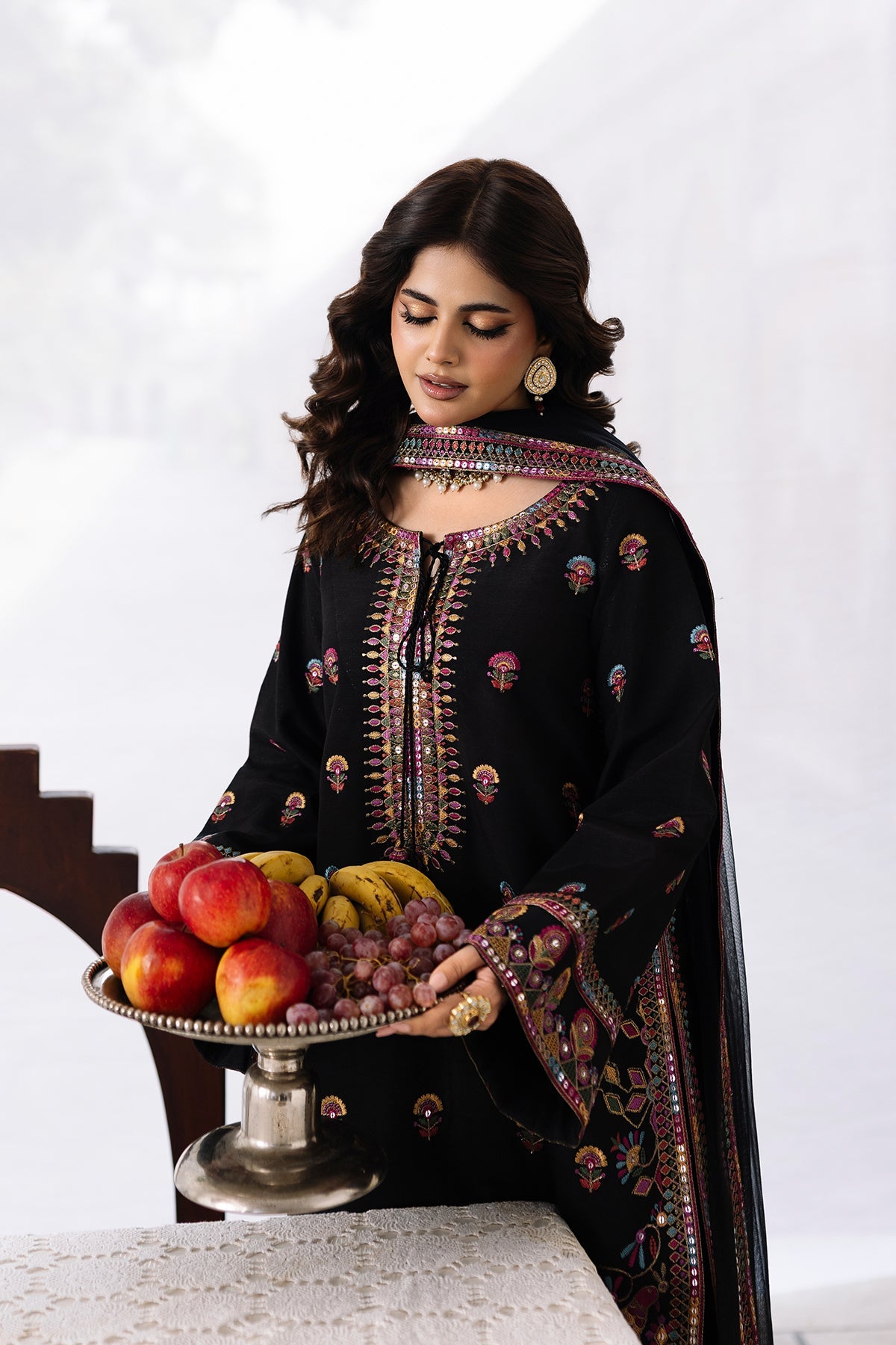 3-PC Embroidered  CMA-6-325