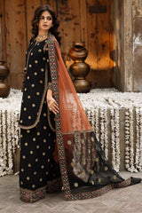 3-PC Embroidered Raw-Silk CMA-6-357