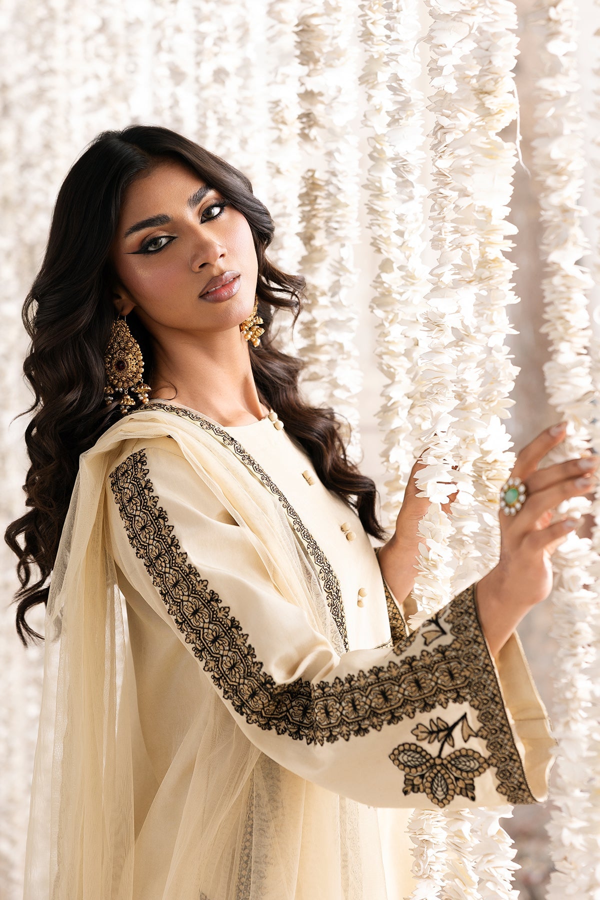 3-PC Embroidered Raw-Silk CMA-6-345