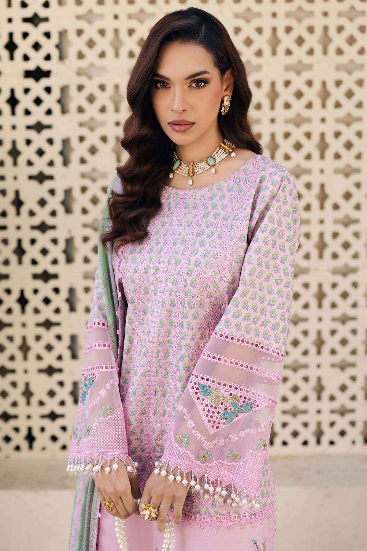 3-PC Stitched Embroidered  Lawn  SLC27-14P