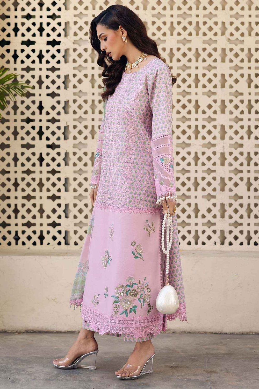 3-PC Stitched Embroidered  Lawn  SLC27-14P