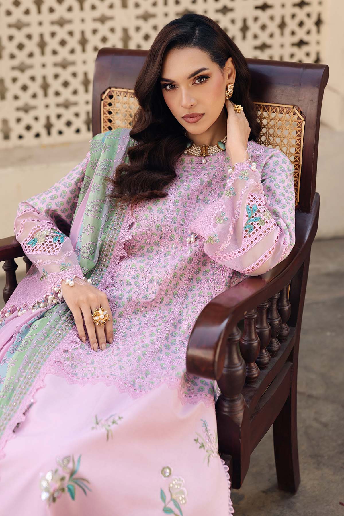 3-PC Stitched Embroidered  Lawn  SLC27-14P