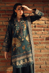 3-PC Stitched Embroidered Linen Collection CCW7-09P