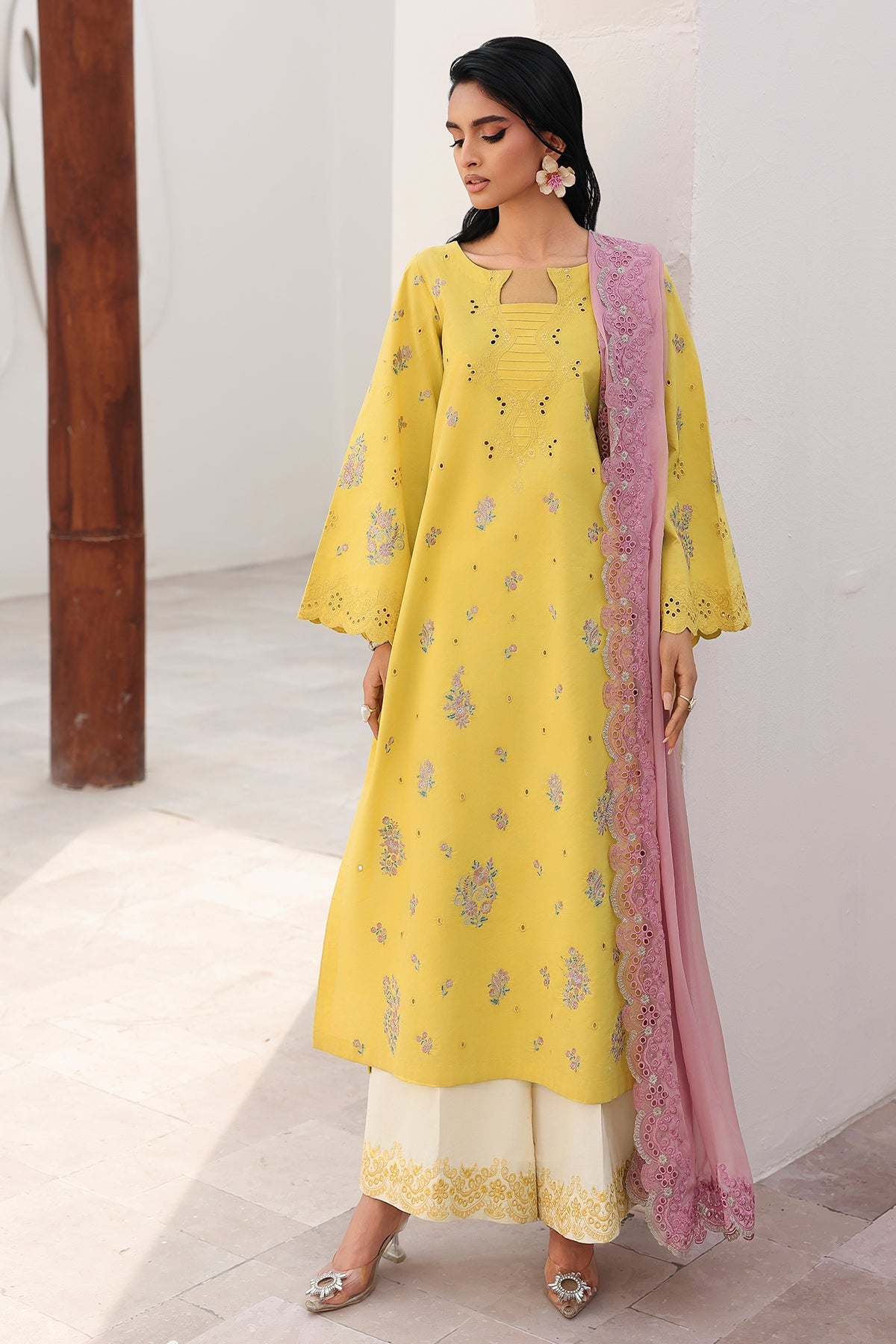 3-PC Stitched Embroidered Lawn Collection CNP-6-212