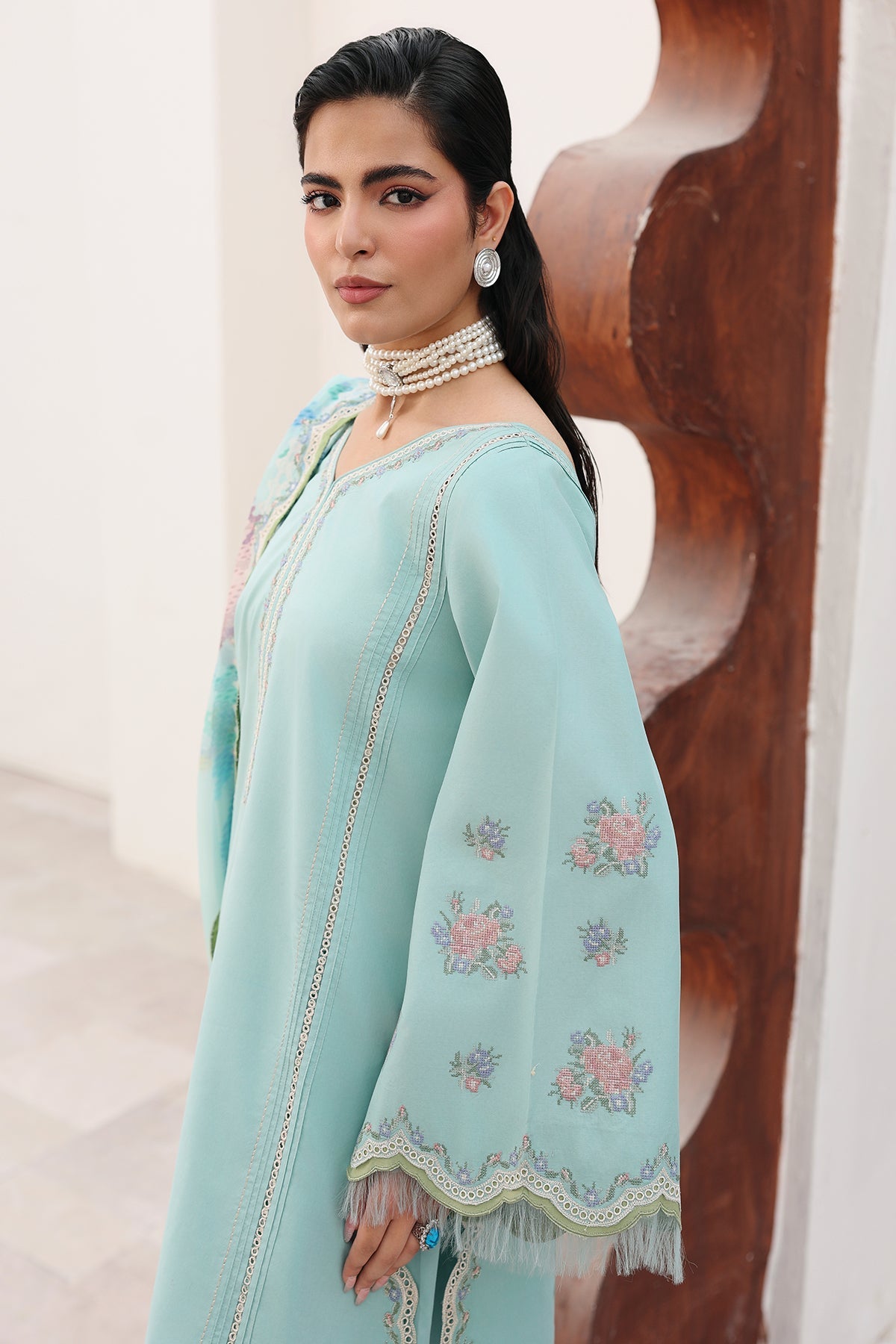 3-PC Embroidered  CNP-6-270