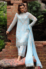 3-Pc Stitched Embroidered Printed Chiffon Collection VSL6-15P