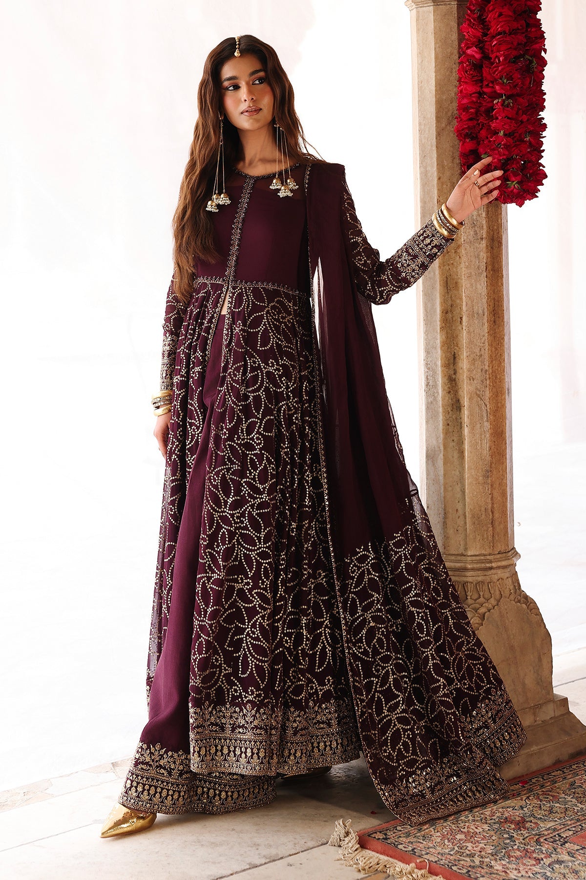 3-PC Embroidered Chiffon CMA-6-213