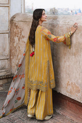 3-Pc Stitched Embroidered Printed Chiffon Collection VSL6-10P