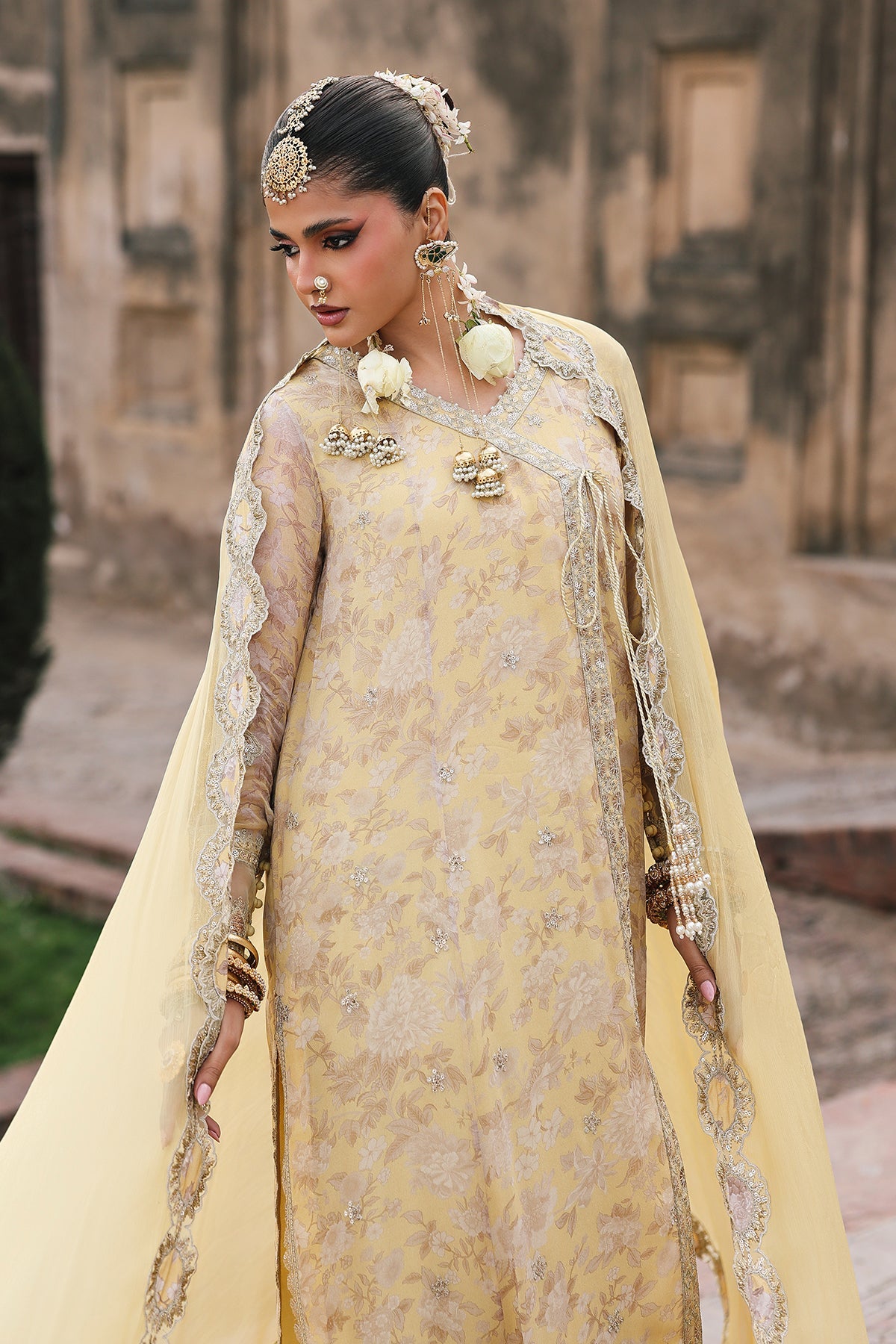3-Pc Stitched Embroidered Printed Chiffon Collection VSL6-13P