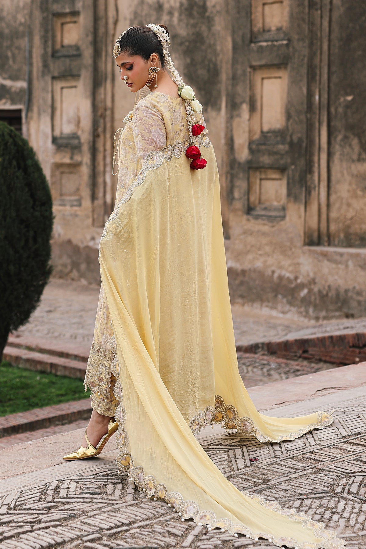 3-Pc Stitched Embroidered Printed Chiffon Collection VSL6-13P