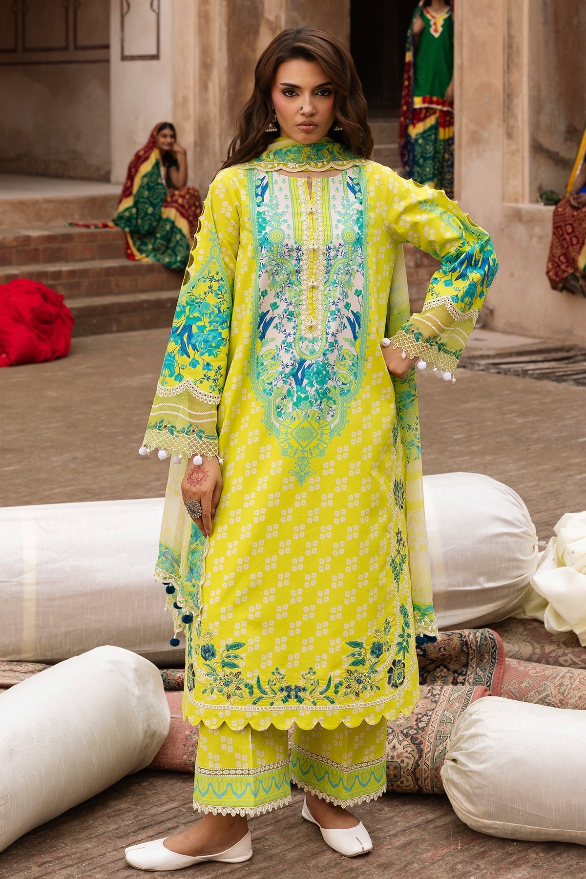 3-PC Stitched Embroidered Lawn  CC6-25P