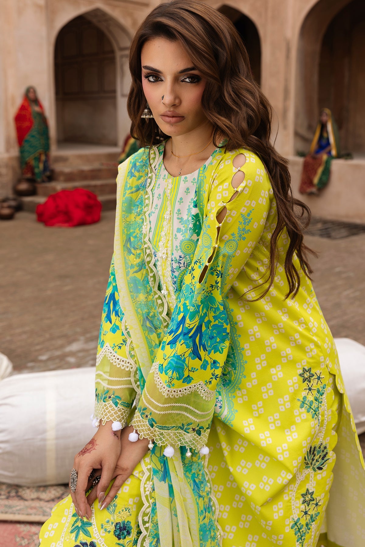 3-PC Stitched Embroidered Lawn  CC6-25P