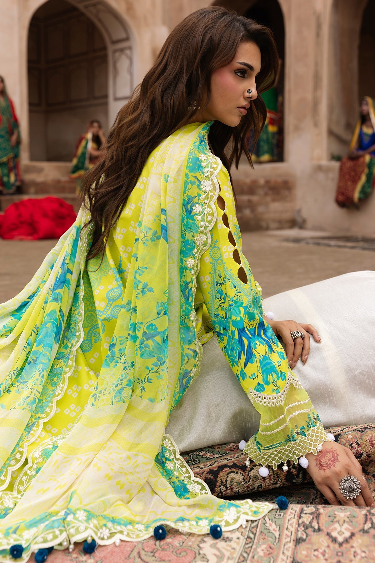 3-PC Stitched Embroidered Lawn  CC6-25P