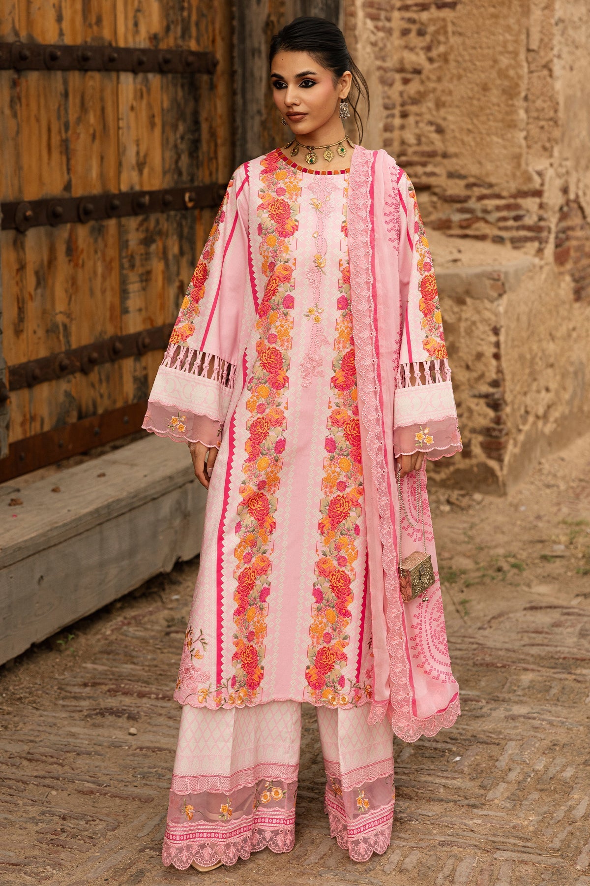 3-PC Stitched Embroidered Lawn  CC6-26P