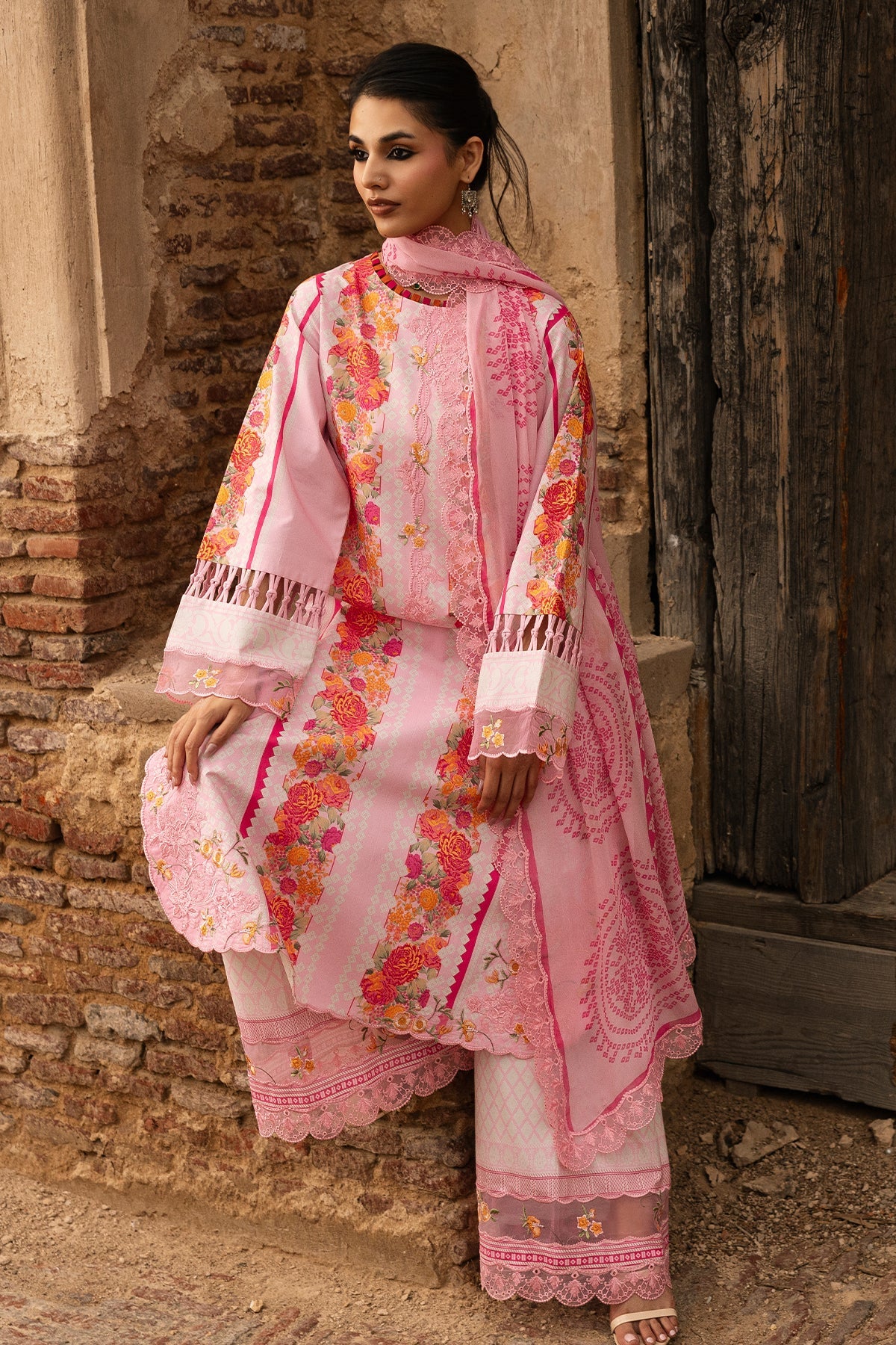 3-PC Stitched Embroidered Lawn  CC6-26P