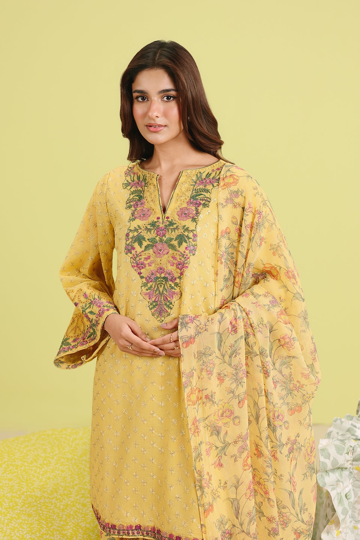 3-PC Chikankari Embroidered LawnCNP-6-268