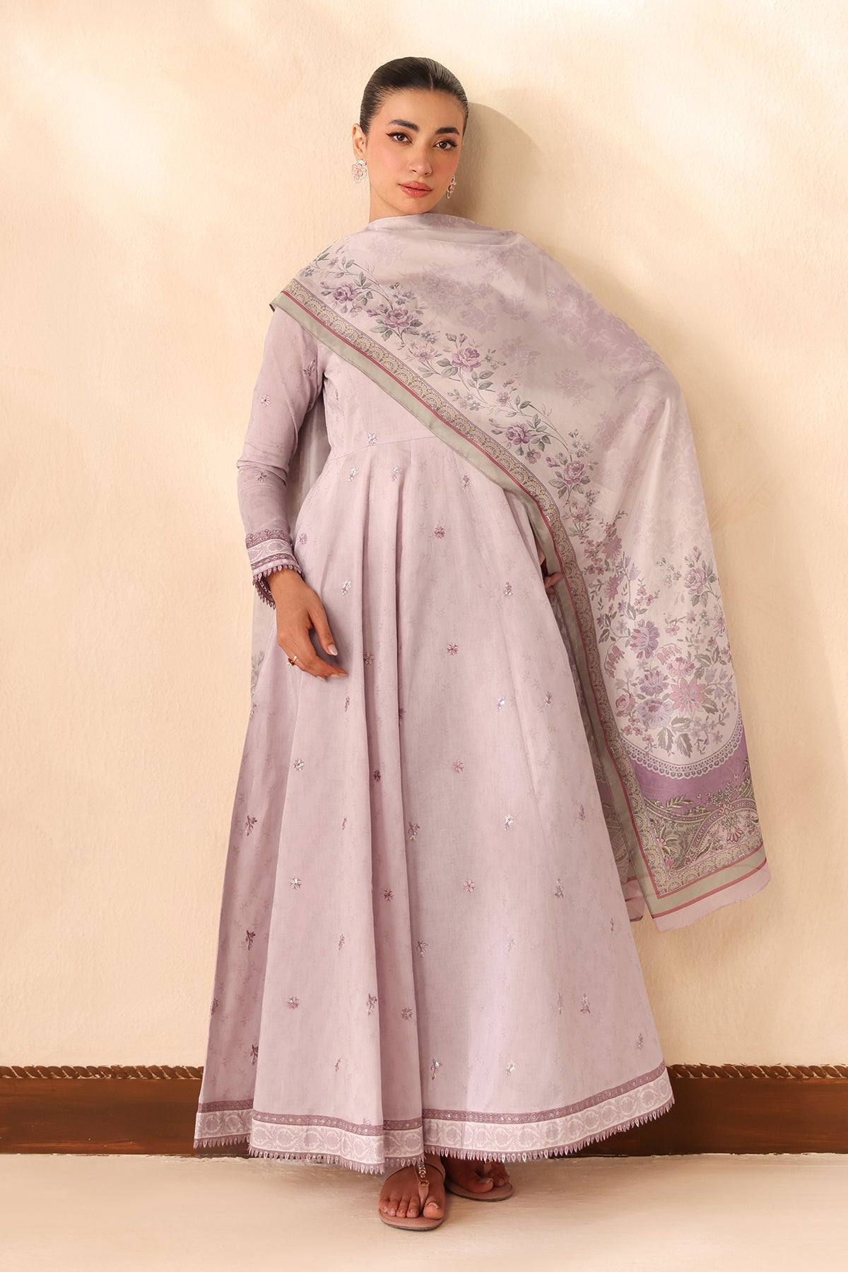 EMBROIDERED JACQUARD LAWN PR-1352