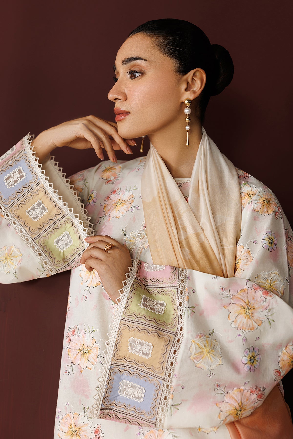 EMBROIDERED PRINTED LAWN PR-1260