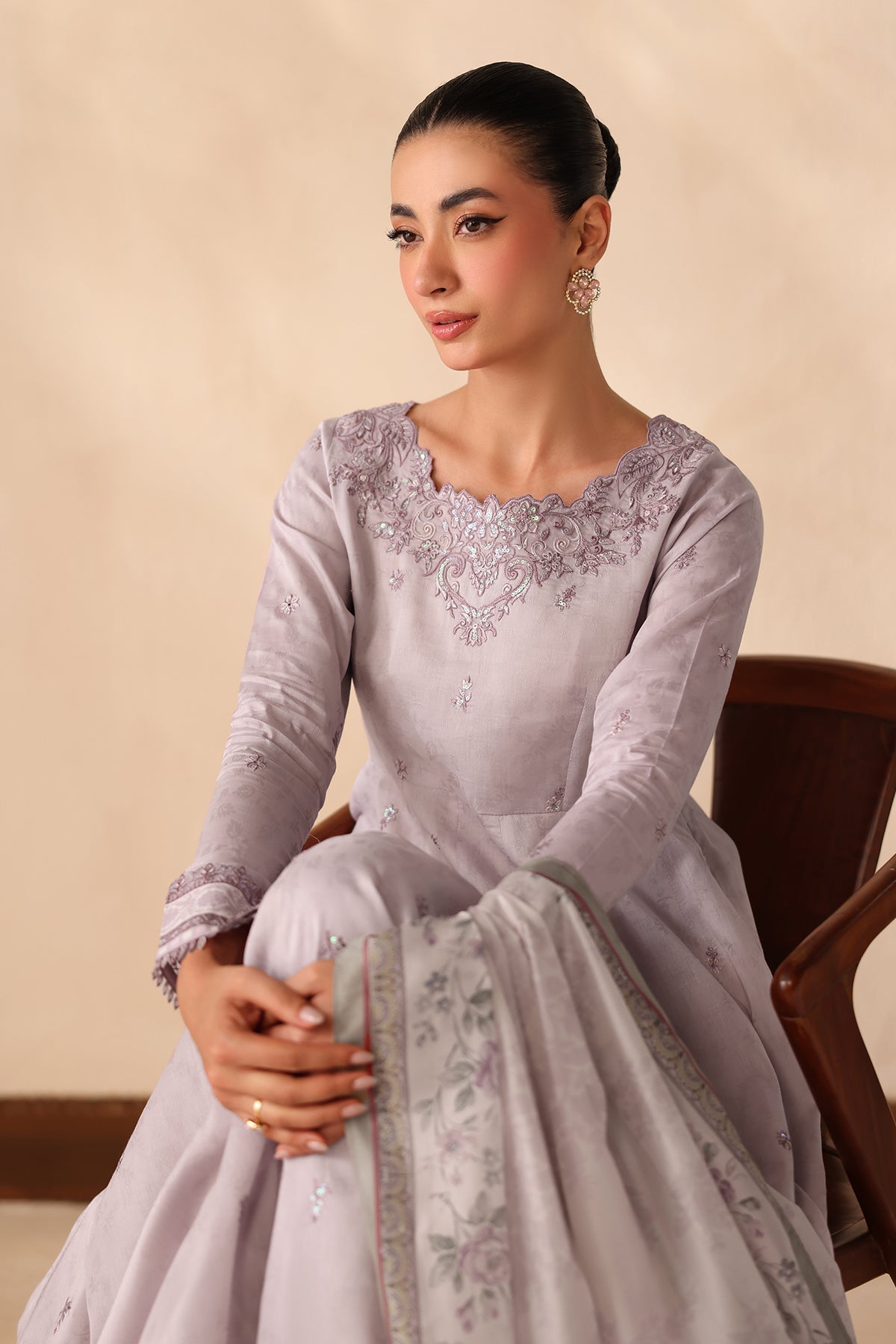 EMBROIDERED JACQUARD LAWN PR-1352