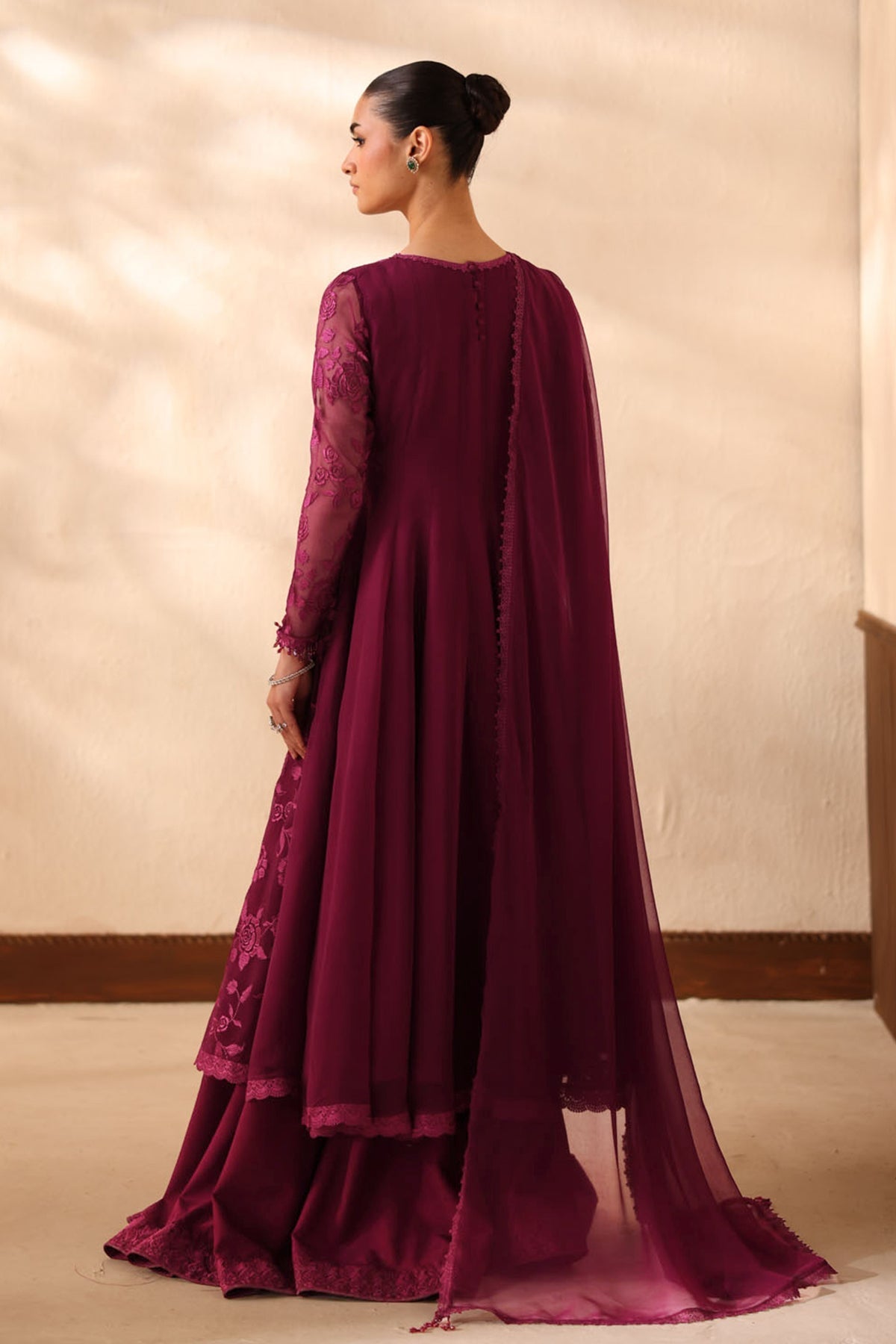 EMBROIDERED CHIFFON PR-1364