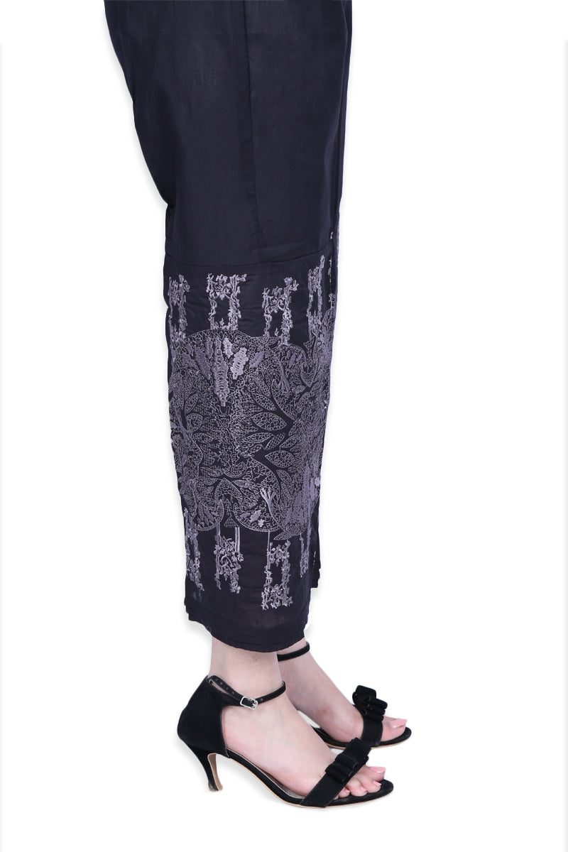Black 1 Piece Cambric Trouser TR-17-15