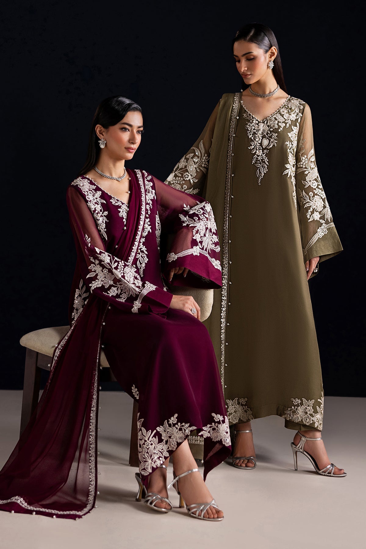 EMBROIDERED CHIFFON PR-1323