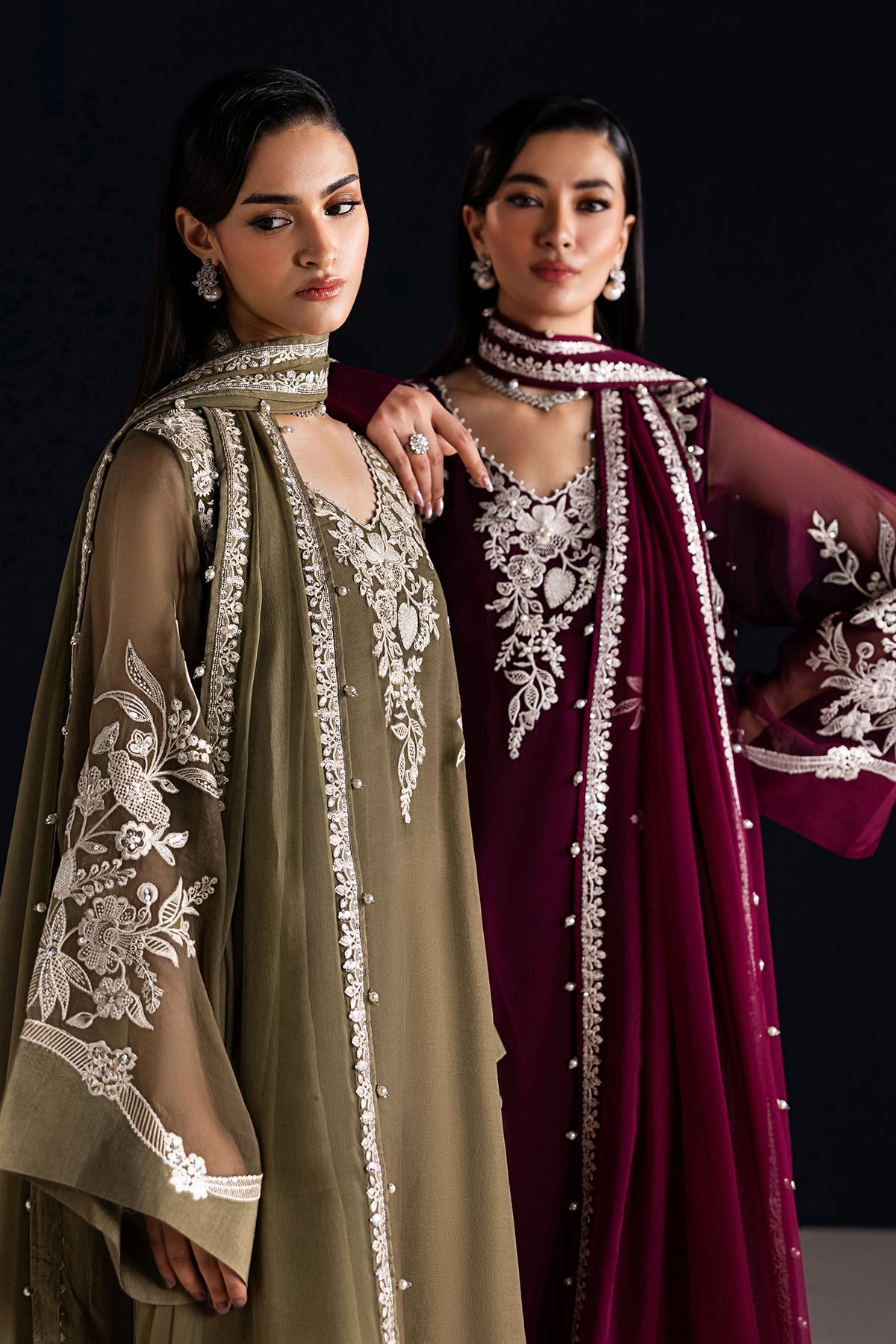 EMBROIDERED CHIFFON PR-1322