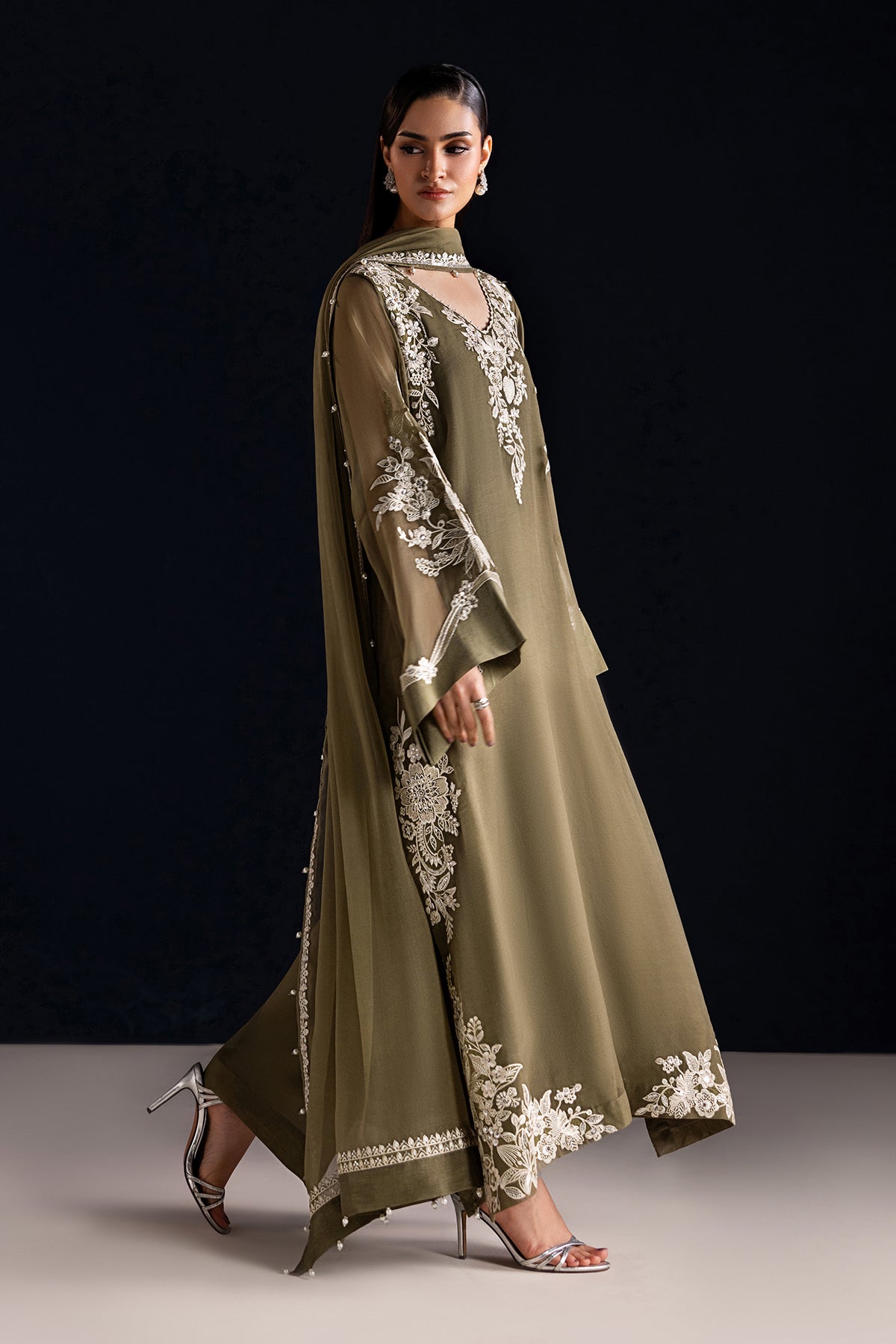 EMBROIDERED CHIFFON PR-1323