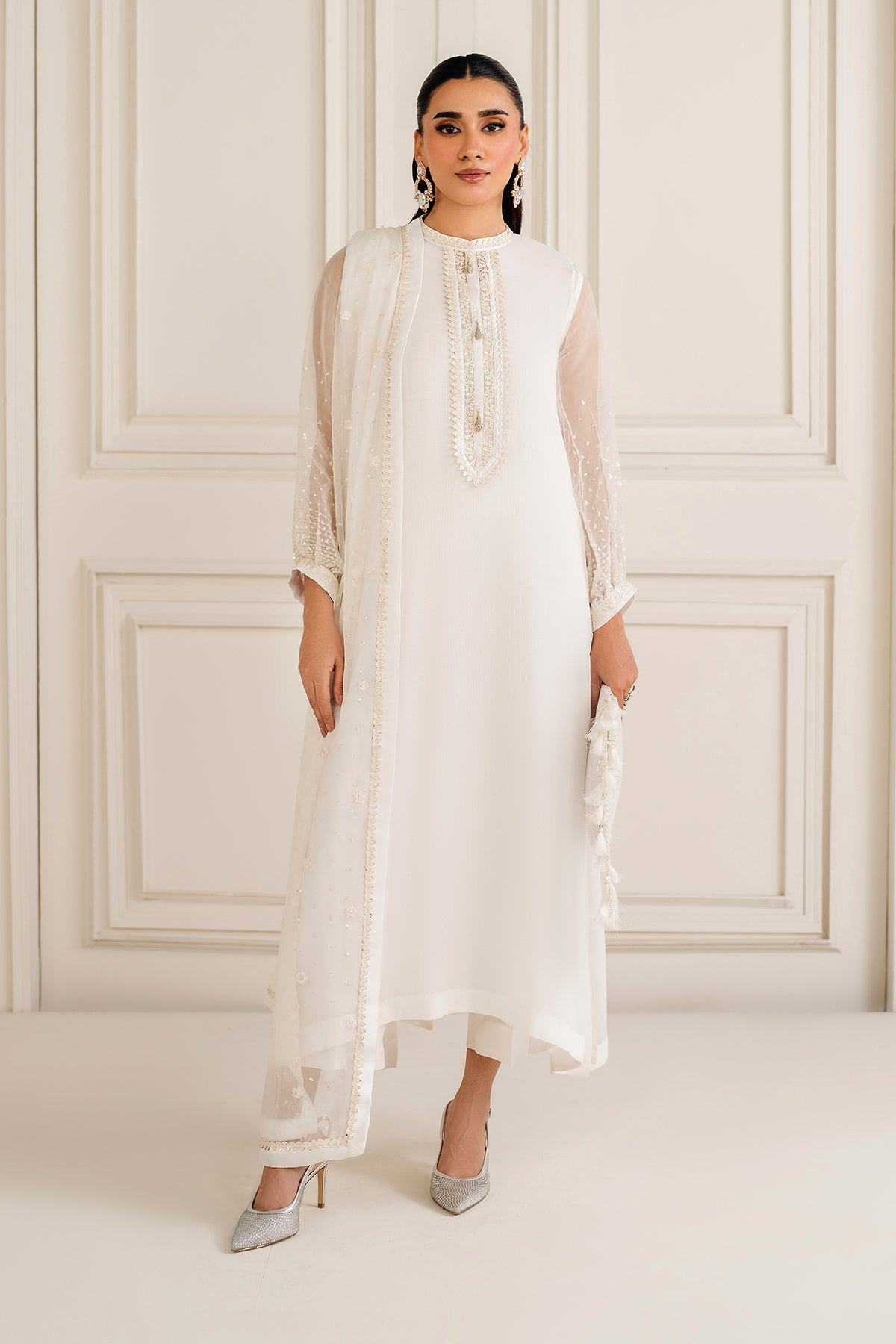 EMBROIDERED CHIFFON PR-1135