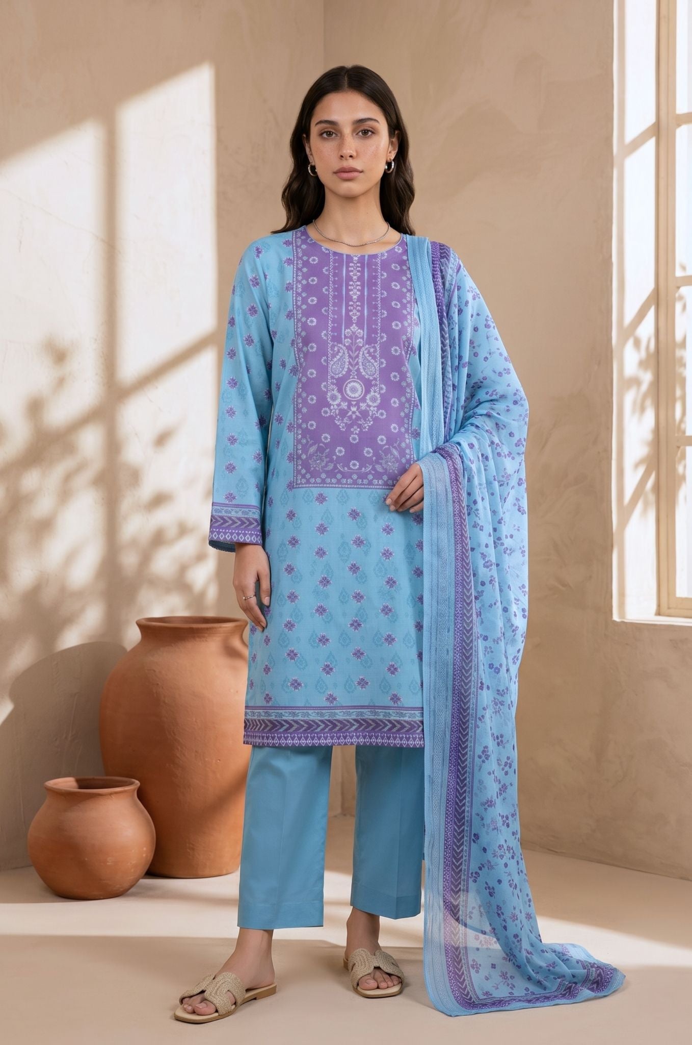 Kurta Dupatta Trouser - 2148