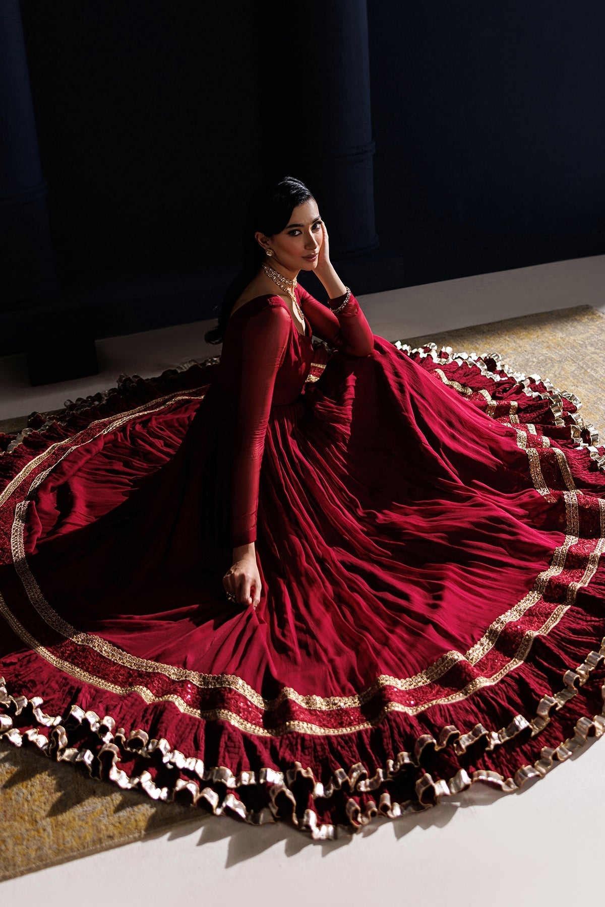 EMBROIDERED CHIFFON PR-1315