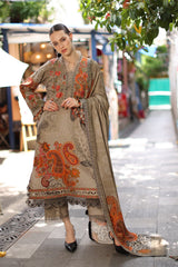 3-PC Stitched Embroidered Linen Collection  ANW7-04P