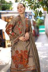 3-PC Stitched Embroidered Linen Collection  ANW7-04P