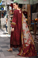 3-PC Stitched Embroidered Linen Collection  ANW7-03P