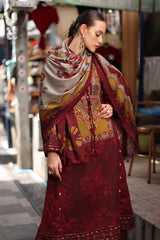 3-PC Stitched Embroidered Linen Collection  ANW7-03P