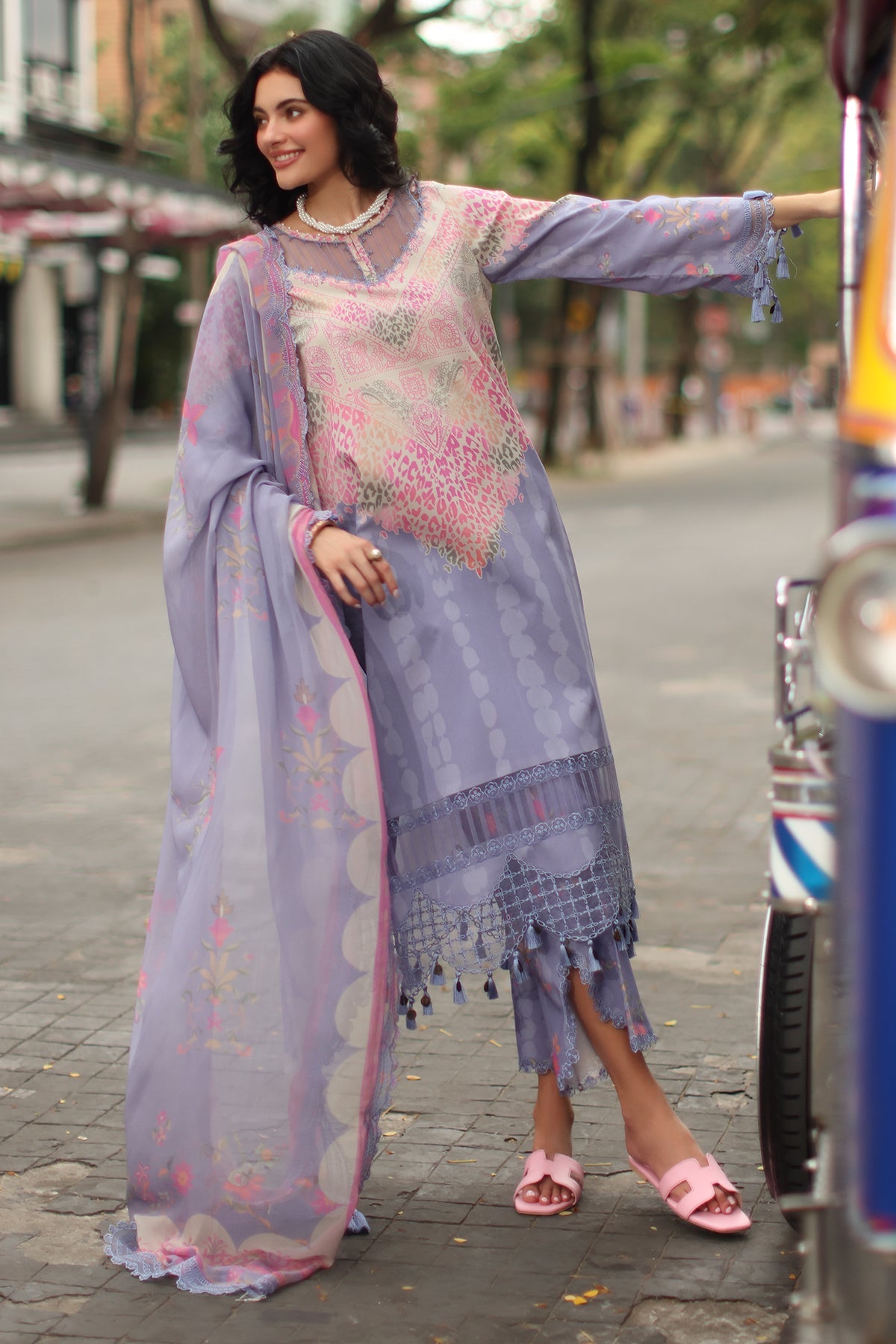 3-PC Stitched Embroidered Lawn  CC6-22P