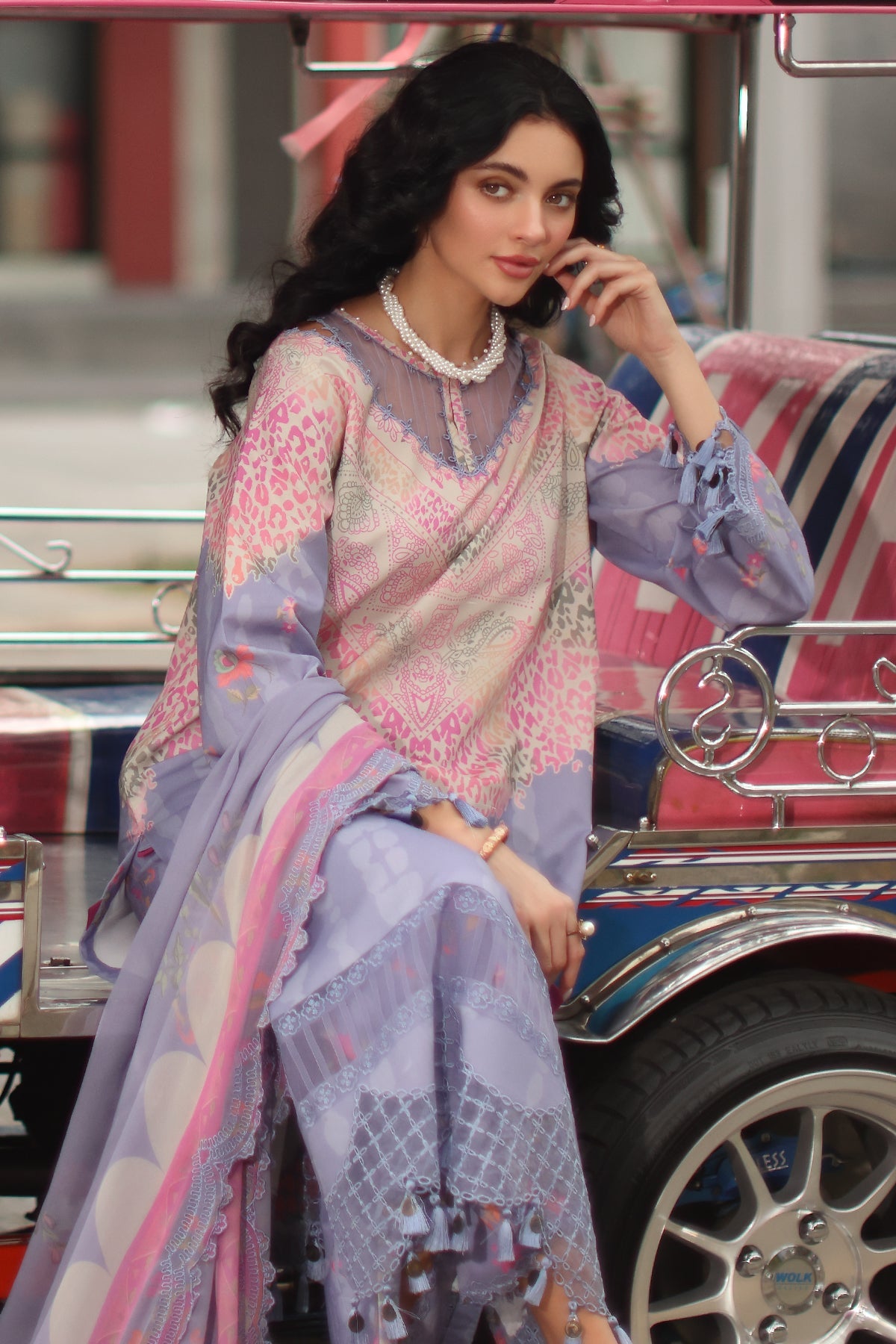 3-PC Stitched Embroidered Lawn  CC6-22P