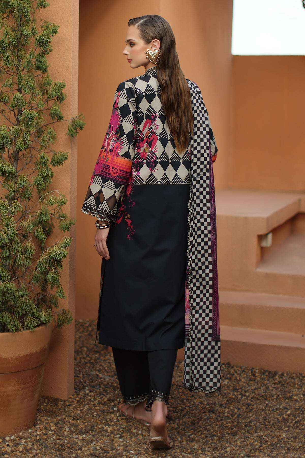 3-PC Stitched Embroidered   Lawn  SLC27-10P