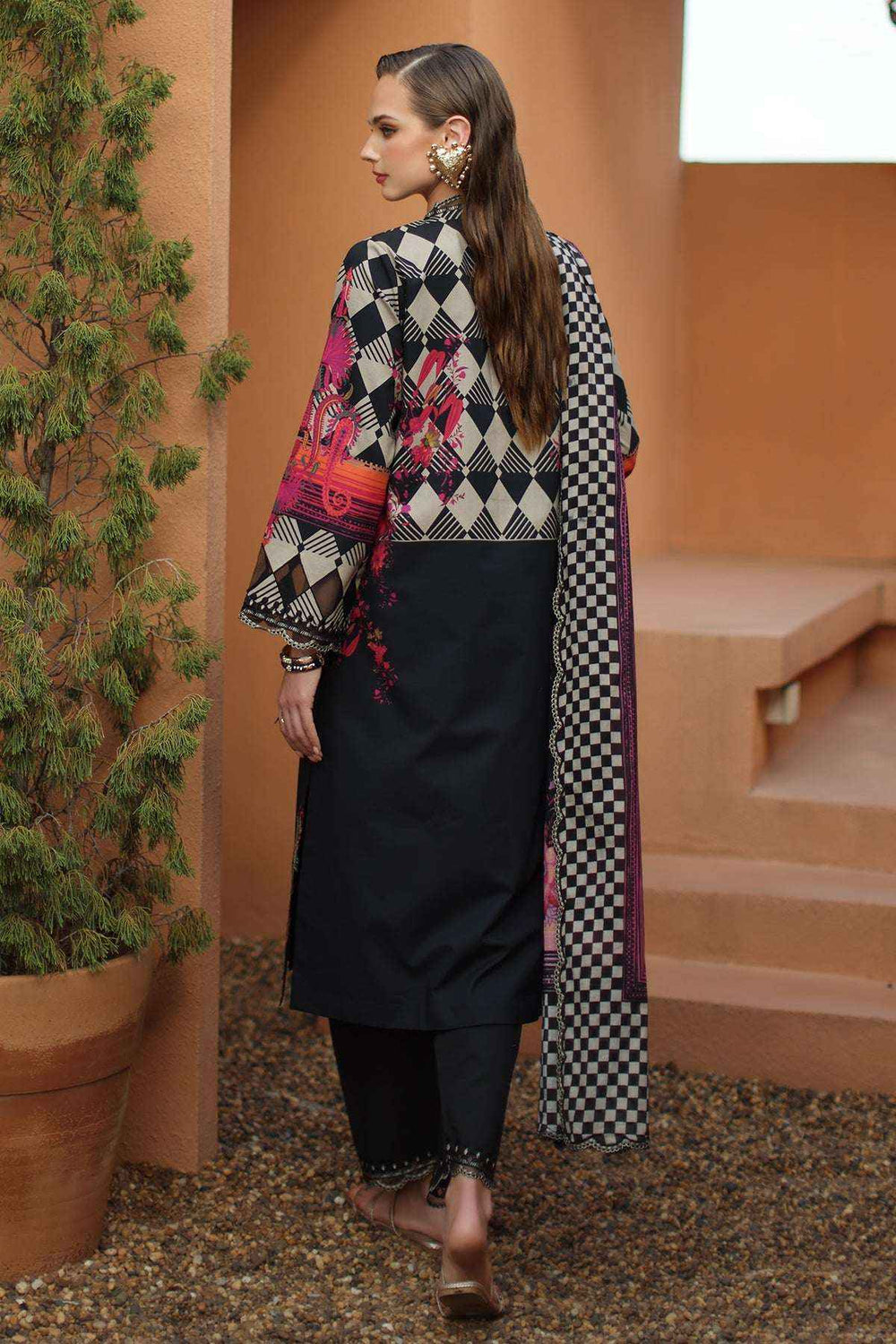 3-PC Stitched Embroidered   Lawn  SLC27-10P